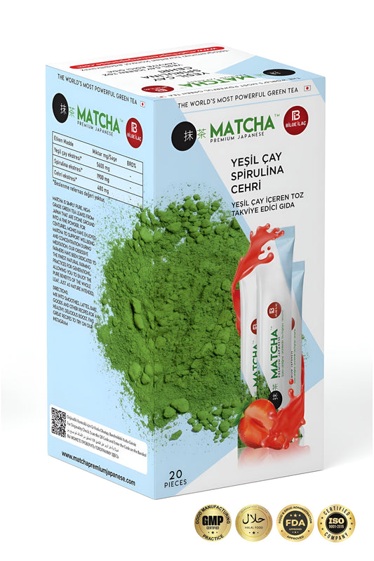 Bilge İlaç Matcha Tea, Strawberry Flavored from Japan